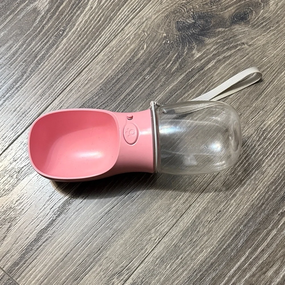 Pink Portable Pet Water Bottle